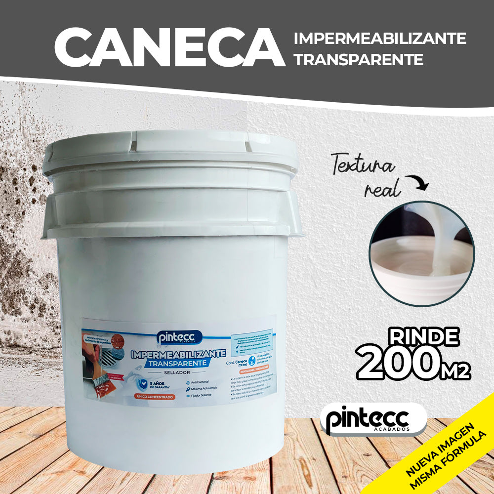 CANECA IMPERMEABILIZANTE TRANSPARENTE